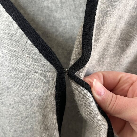 Inc Womens Vintage Cashmere Grau Cardigan Sweater Size Large - Picture 4 of 11